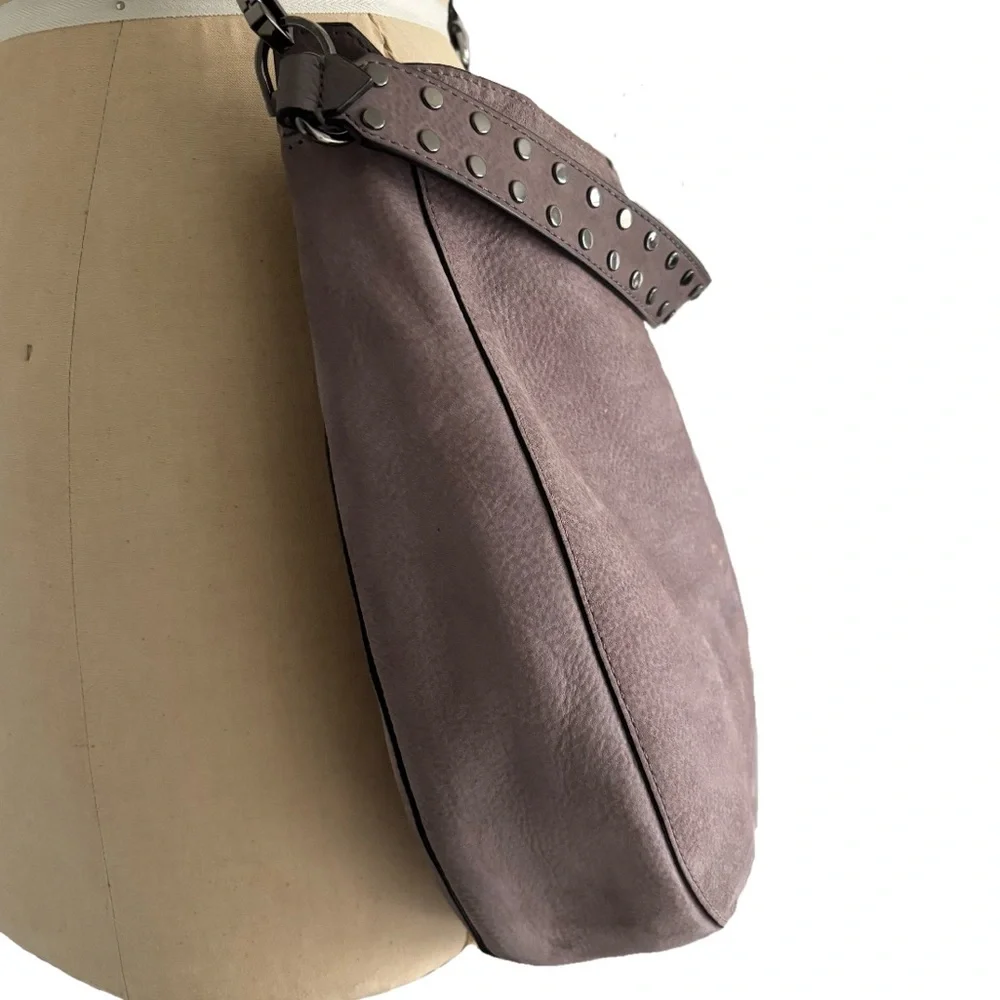 Rebecca Minkoff Lavender Leather Hobo Crossbody Studded Bag